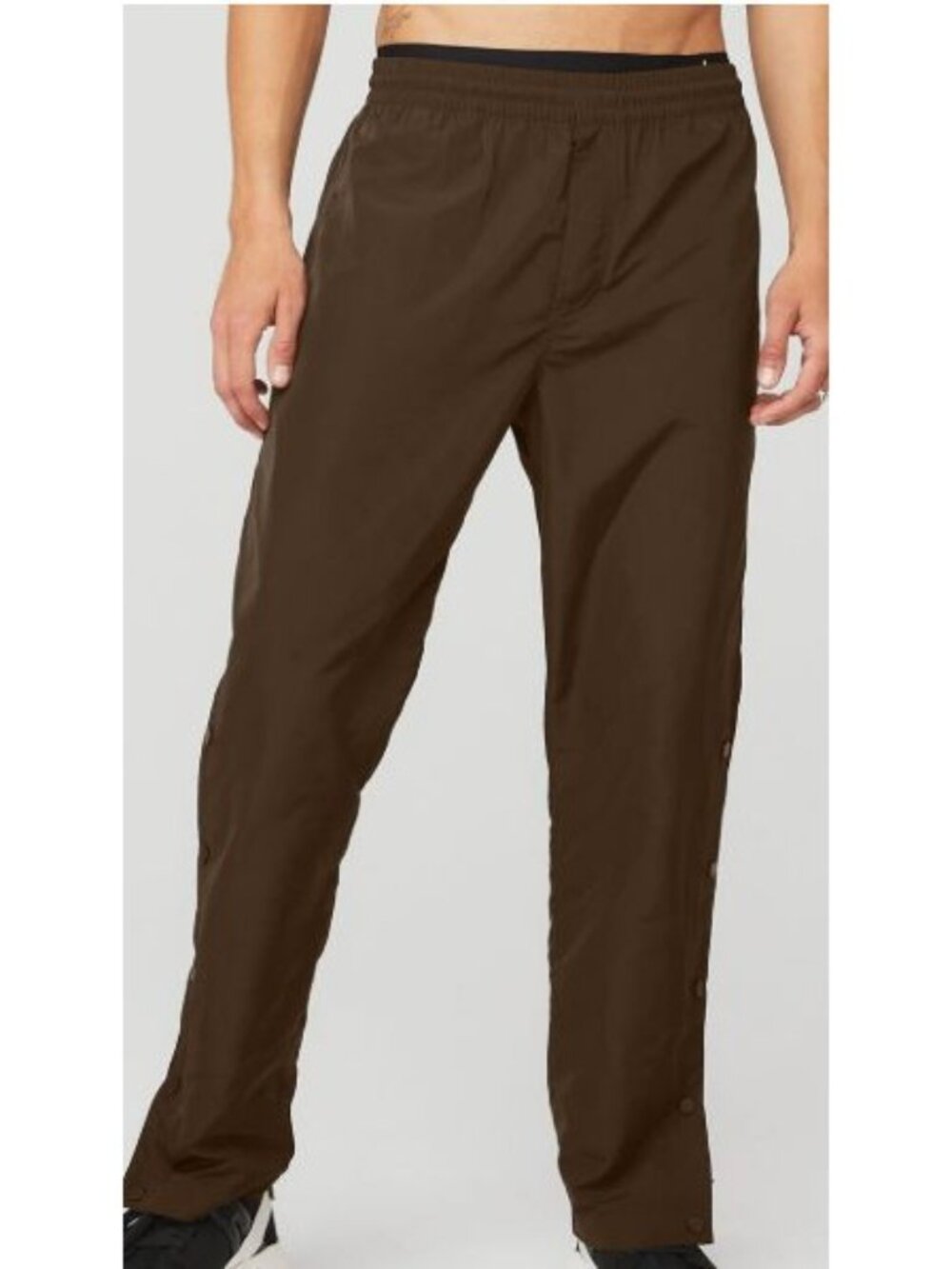 ALO Yoga Brown Legend Snap Pants, Men Size Large